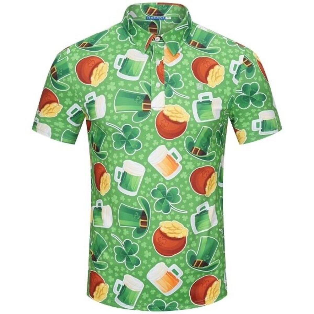 Revelry Green Shamrock and Beer Mug Shirt